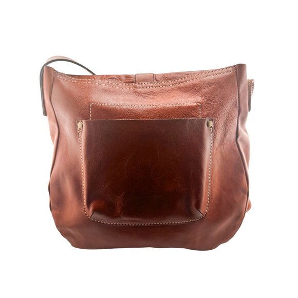 Patricia Nash Italian Leather Saddle Bag Tooled Floral Crossbody Western Boho - Picture 8 of 16